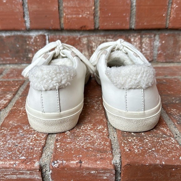 Madewell Sherpa Edition Sidewalk Low-Top Sneakers in Leather Women's Size 7 - Picture 4 of 7
